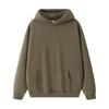 Mens Oversized Hooded Sweatshirt 350g Heavyweight Fleece Lined Warm Fall Winter Casual Top