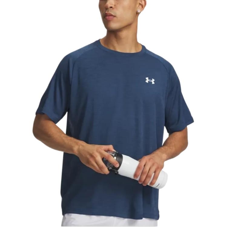 Under Armour T Shirts Men's Blue Crew Neck 1382796-498