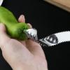 Нержавеющая сталь Очиститель от сердцевины Очиститель от сердцевины перца Очиститель от семян горькой тыквы Нож для вырезания сердцевины Резак для зеленого перца Инструмент для выкапывания семян Кухня