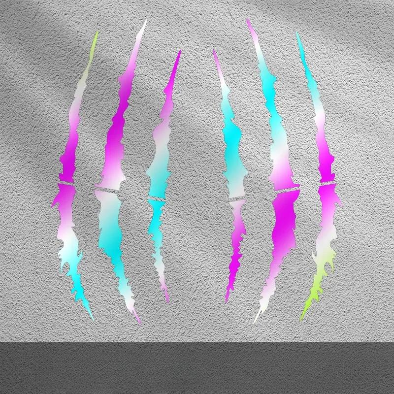 2 шт. наклейки на мотоцикл Monster Claw Scratch для мотокросса, виниловые наклейки для шлема Aprilia KTM Kawasaki YAMAHA SUZUKI HONDA