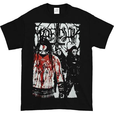 Черная футболка унисекс Marduk Bloody Band с короткими рукавами