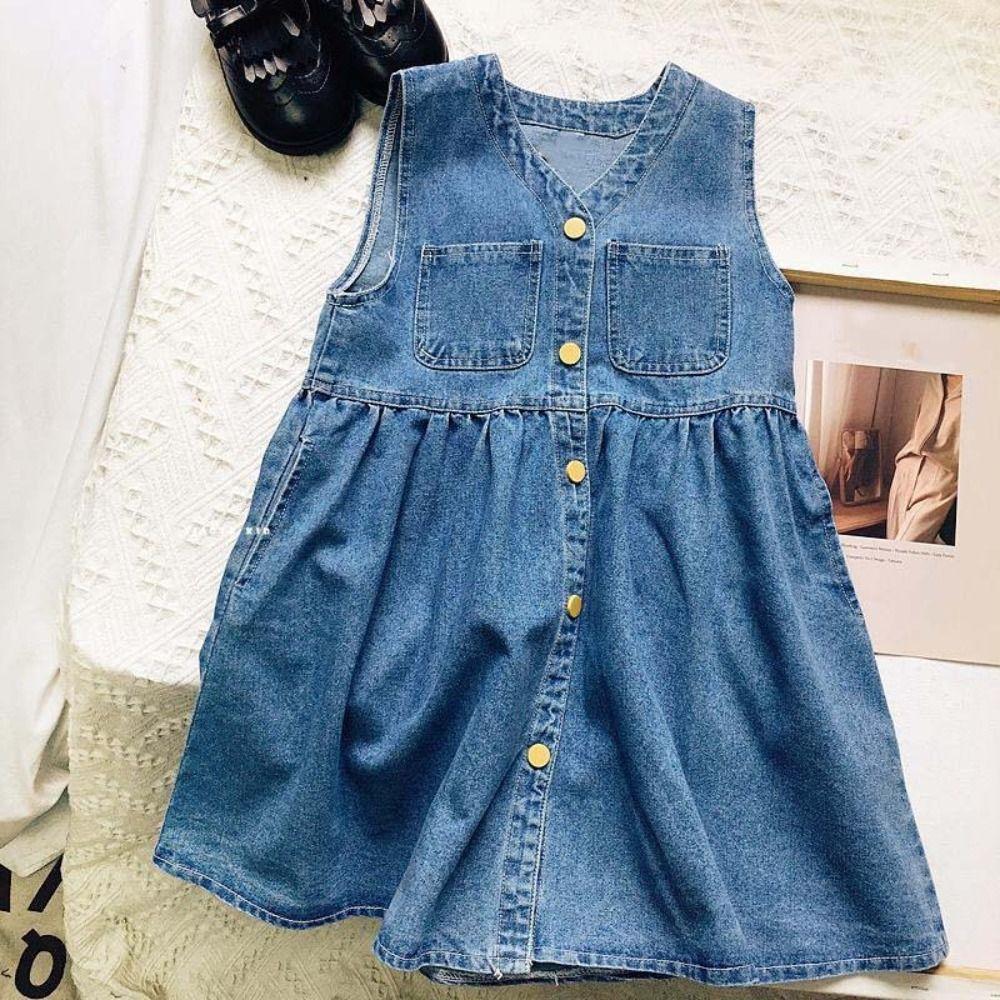 High Waisted Denim Camisole Dress Pleated Sleeveless Short Dress Elegant Cowboy Strap Dress Club