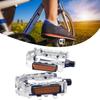 1Pair Road Bike Pedals Anti-rust Large Surface Bike Supplies Aluminum Alloy Bicycle Pedals for Most Bicycles