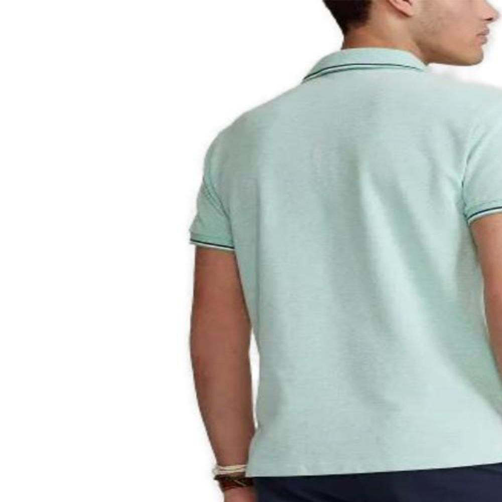Polo Ralph Lauren Logo Вышитый Повседневный Slim Fit Короткий Рукав Поло Рубашки Мужские Поло Рубашки Зеленые MNPOKNI1N821161-300