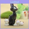 Cat Resin Black Mini Ornament With Handcrafted Style For Friendship And Gifts