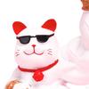 Lucky Cat Figurine - Charming Animal Sculpture for Home Decor