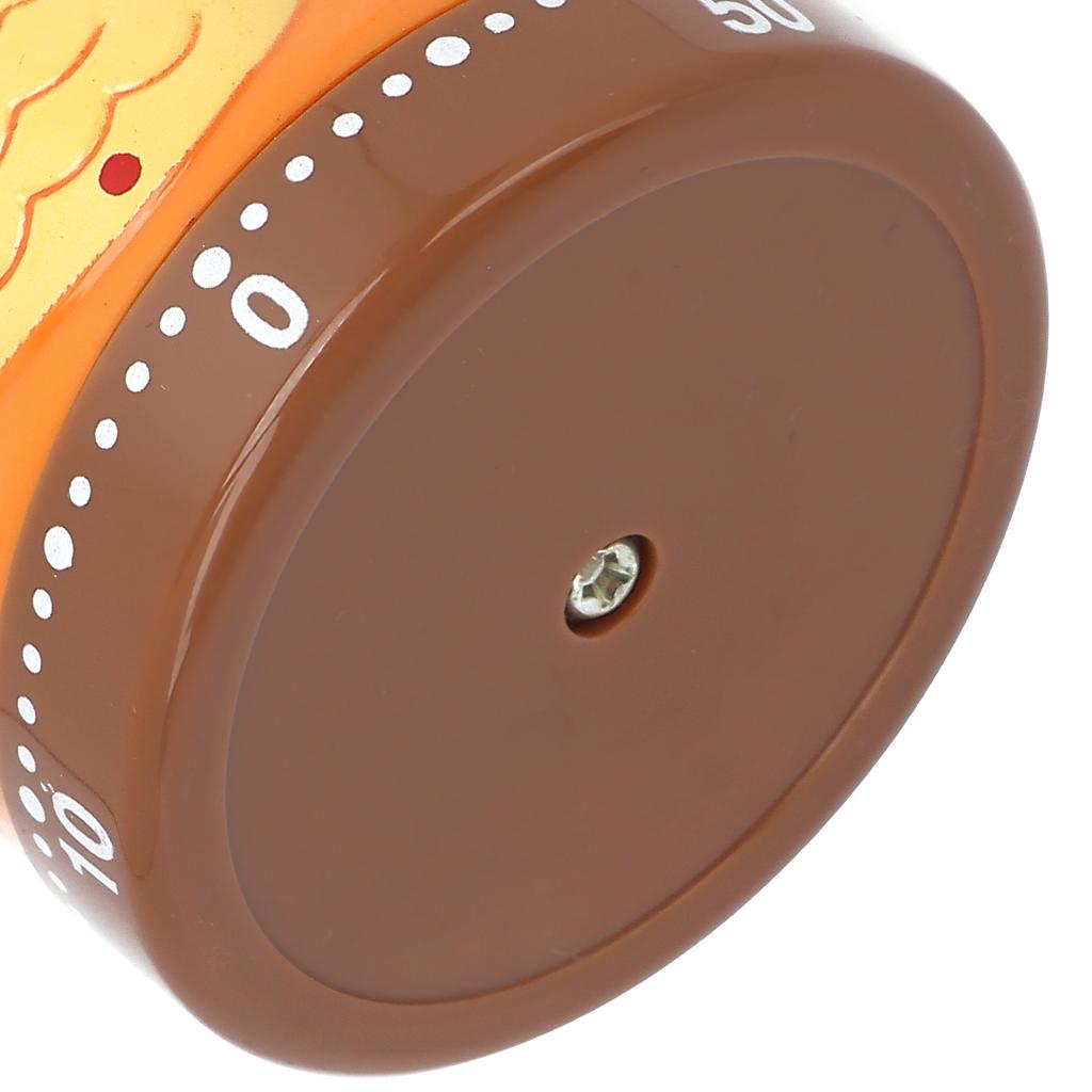 Мультяшный Милый Механический Таймер с Заводом на 60 Минут, Вращающийся Таймер Обратного Отсчета для Обучения