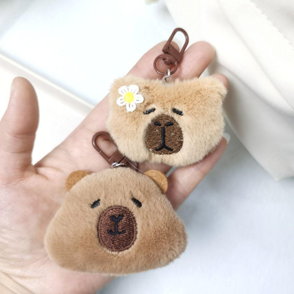 PP Cotton Capybara Plush Keychain Collection Kapibala Backpack Pendant Capibala Plush Doll Unisex