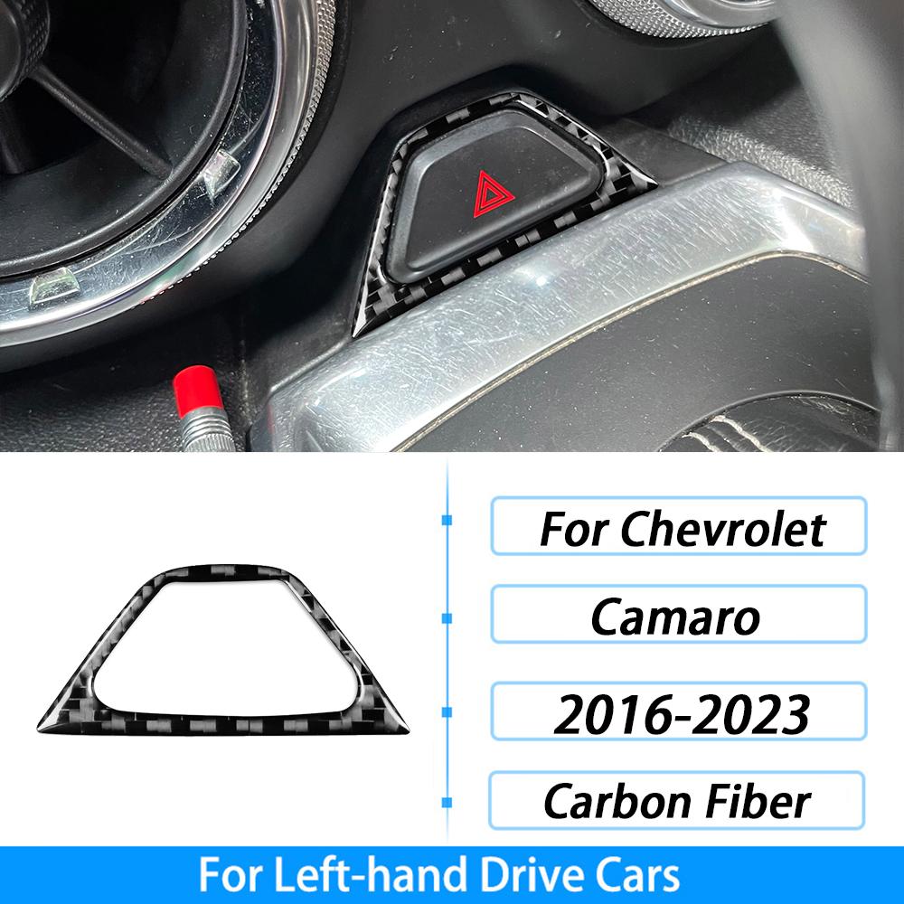 Для Chevrolet Camaro 2016 2017 2018 2019 2020 2021 2022 2023 Накладка-декор из настоящего углеродного волокна Аксессуары для интерьера автомобиля Наклейка