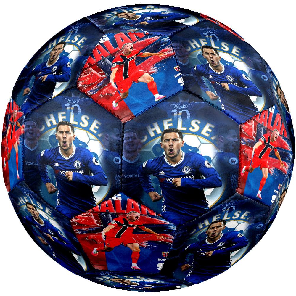 Haaland 9 Sky Blue Celebration Size 5 Football Machinestitched Indooroutdoor Training And Matches Surprise Collection Gift