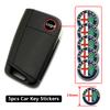CYJAU1 5/10Pcs Car Key Badge Sticker For Alfa Romeo 156 159 147 4C 8C 166 Giulia Giulietta Mito Stelvio Spider GT Tonale Disco Volante
