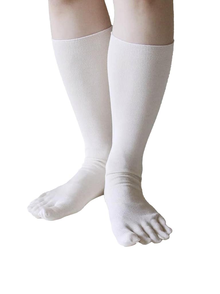 Kurashikinu Silk Natural Suitable for Sensitive and Dry Prevents Made In Five-Toe Socks, 100% Silk, Unisex, Skin, Cold, Warms, Layers, Japan,