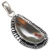 Pendant Polygram Jasper Gemstone Handmade Mother'Day Silver Jewelry 2"