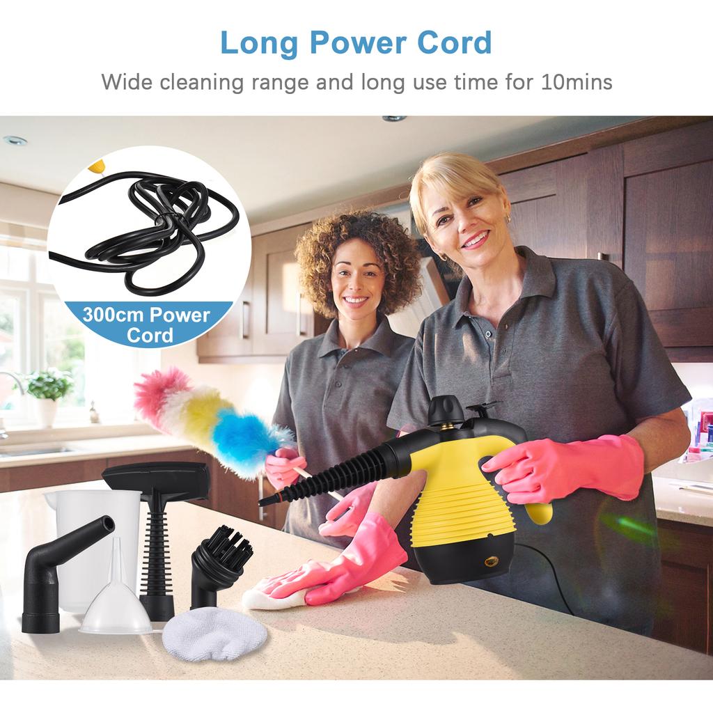 Портативный ручной пароочиститель 1050 Вт Многофункциональный высокотемпературный паровой очиститель под давлением