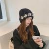 Women's Warm Knitted Wool Hat with Earmuffs for Autumn and Winter - Korean Style, Versatile, Large Head Circumference