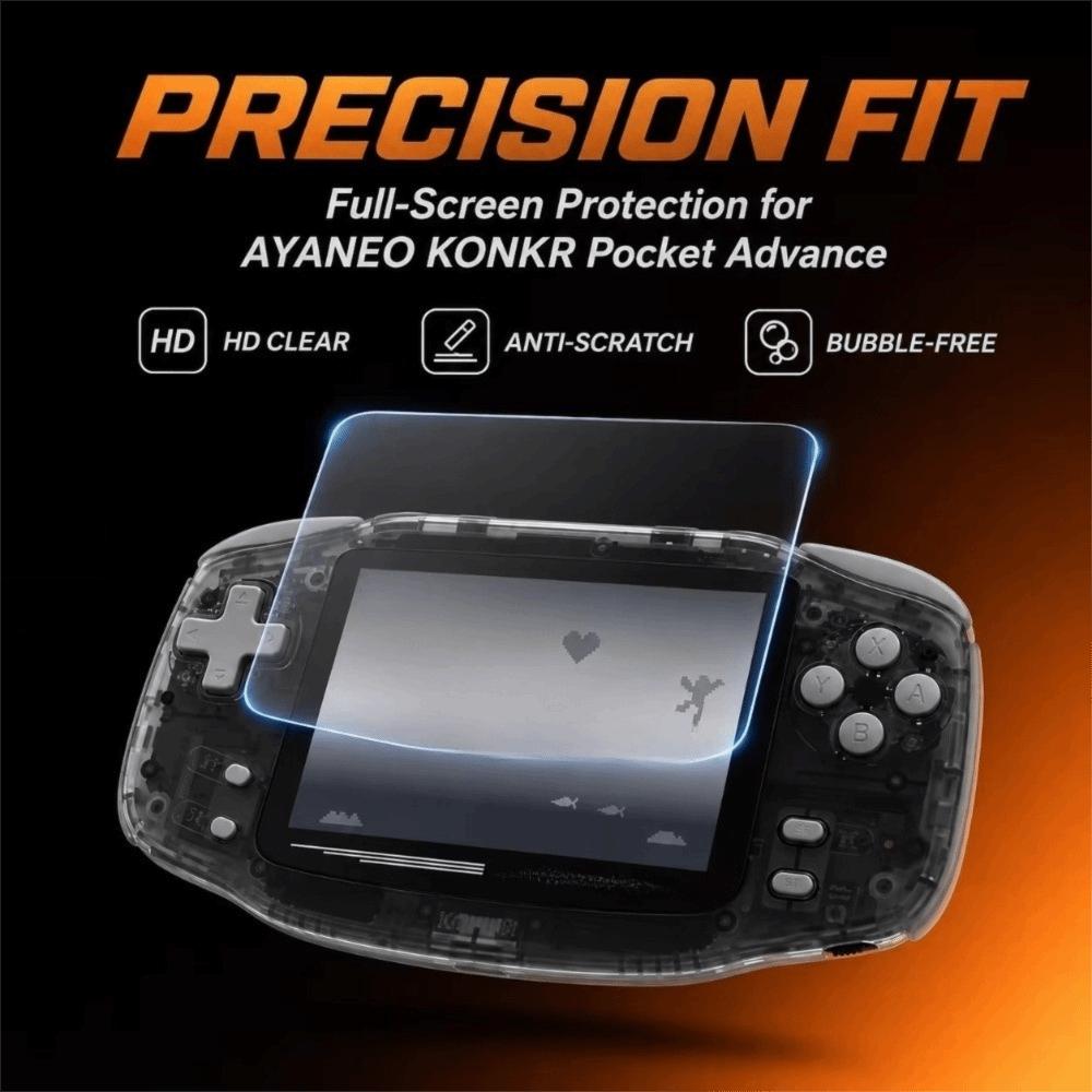 HD Clear Game Console Screen Protector Gaming Device Screen Cover Portable Gaming