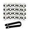 19/17mm 20PCS Universal Rust-Proof Chrome-Plated ABS Car Wheel Nut Protective Caps Rust-Proof Wheel Nut Caps Car Accessories
