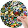 50 Outdoor Scenery Camping 1-Tutorial Notebook Water Cup Doodle Decorative Stickers