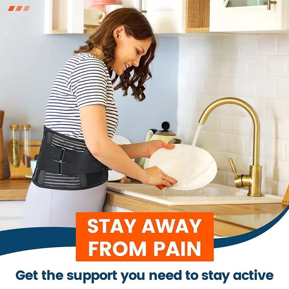 Дышащая поддержка талии, поясничный бандаж, поясничная поддержка для мужчин и женщин