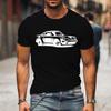 Summer Man T-Shirt Fashion Loose Casual T-shirts Men's Clothes Classic Car Printed Graphic Crewneck Short Sleeves Tops Men Clothing