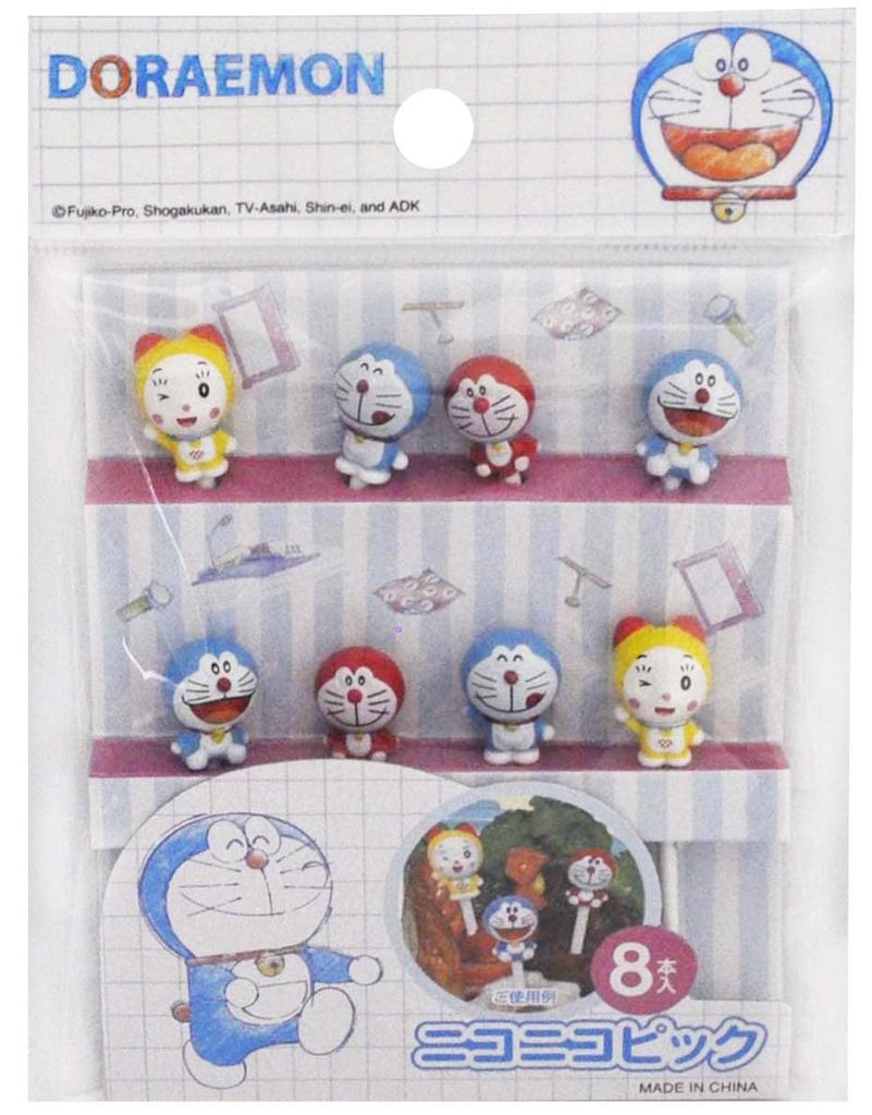 Torune Doraemon Ланч Niconico Ассортимент Шпажки, Шпажки, 8 шт., DM-1