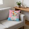 Double Sided Boho Colorful Flower Vase Pillow Cover Cute Floral Bouquet Print Soft Throw Pillow Case For Home Decor Gift