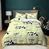 Top Milk Cow Duvet Cover King Queen Size Cute Cartoon Cows Bedding Set For Kids Farmhouse Rustic Animal Polyester Quilt Cover