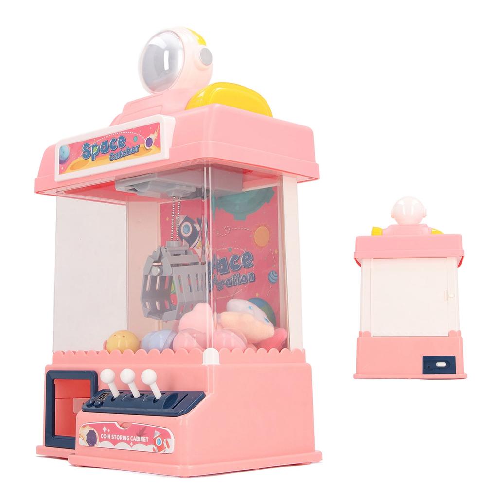 Мини-машина для игры в когти, портативная, звуковая, развивающая направление, баланс, аркадные игры, игрушка-граббер, розовый