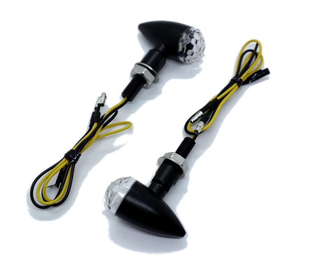 Beatus Micro LED Turn Signal, Screw Diameter, M8, Motorcycle, General Purpose, 2 Lines, Set