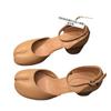 Мода Мода Таби Обувь Ниндзя Женщины Круглый Разделенный Палец Неглубокие Босоножки на Толстом Каблуке Одинарный Средний Каблук Мэри Джейн Обувь Женские Туфли-Лодочки