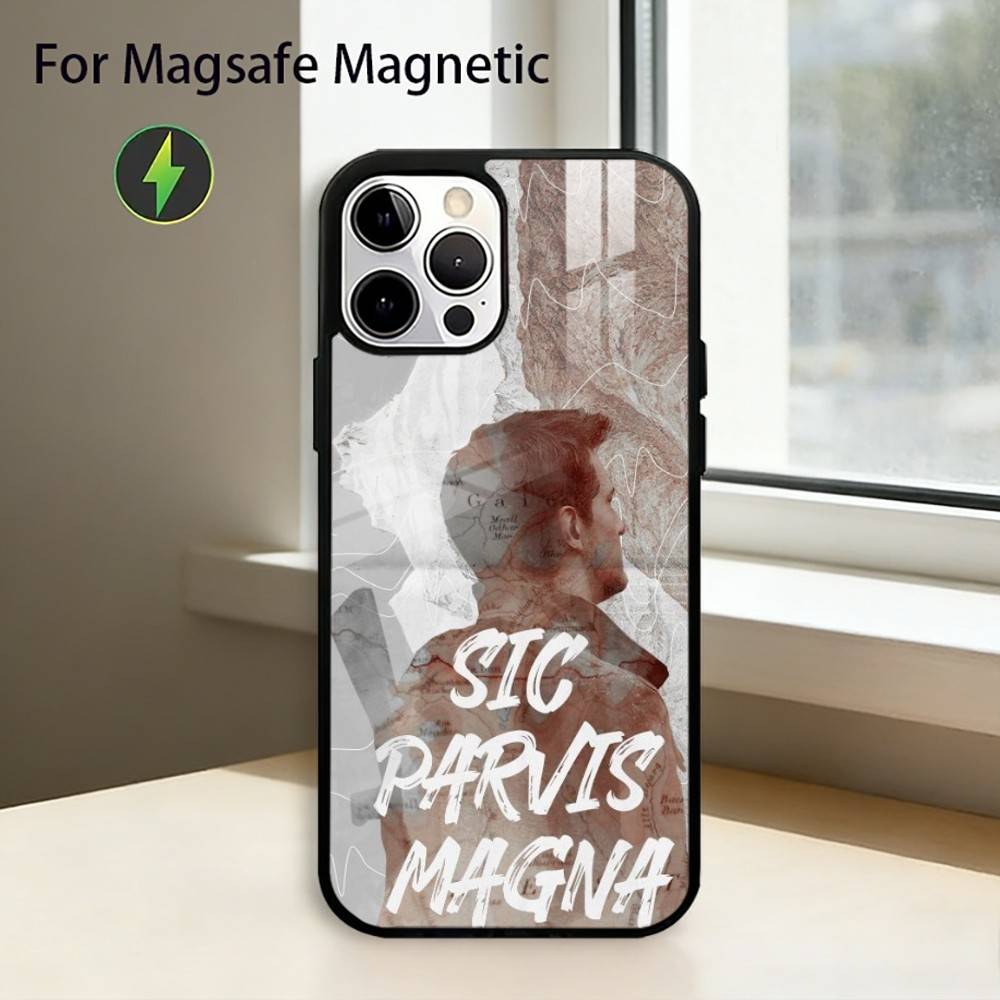 S-Sic Parvis Magna Неизведанный Чехол Для Телефона Для iPhone17,16,15,14,13,12,11 Plus,Pro Магнитный Для Magsafe Беспроводной Зарядки