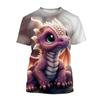 3D Cool Dragon Printed T Shirt Children Fashion Streetwear Tee Shirts For Men Unisex Harajuku Short Sleeves Cute Clothes Top