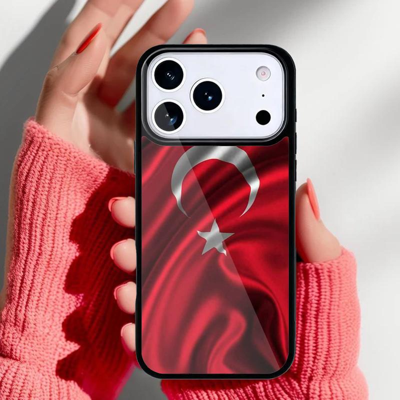 Турция Турецкий Флаг мягкий Чехол для Телефона для iPhone 17 Air 16e 15 14 13 Pro Max Задняя Крышка для 12 11 Pro Coque