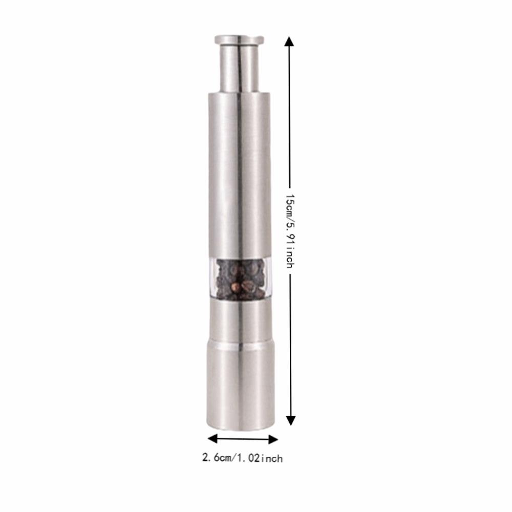 Acrylic Base Manual Pepper Grinder Stainless Steel Thumb Grinder Mill Black Pepper