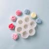 3D Rose Peony Fragrance Incense Candle Silicone Mold Cake Decoration Small Flowers DIY Car Gypsum Mold Handicraft Making Tools