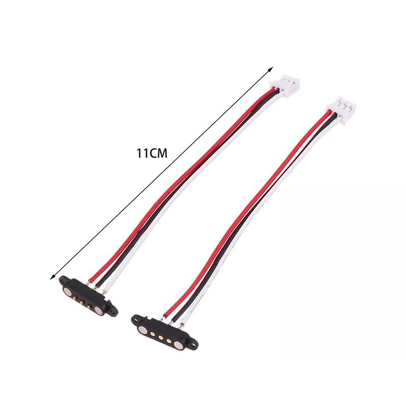 2PCS 2/3/4Pin Male Female Adapter 2A Magnetic Extension Cable Connector For Parts Accessories