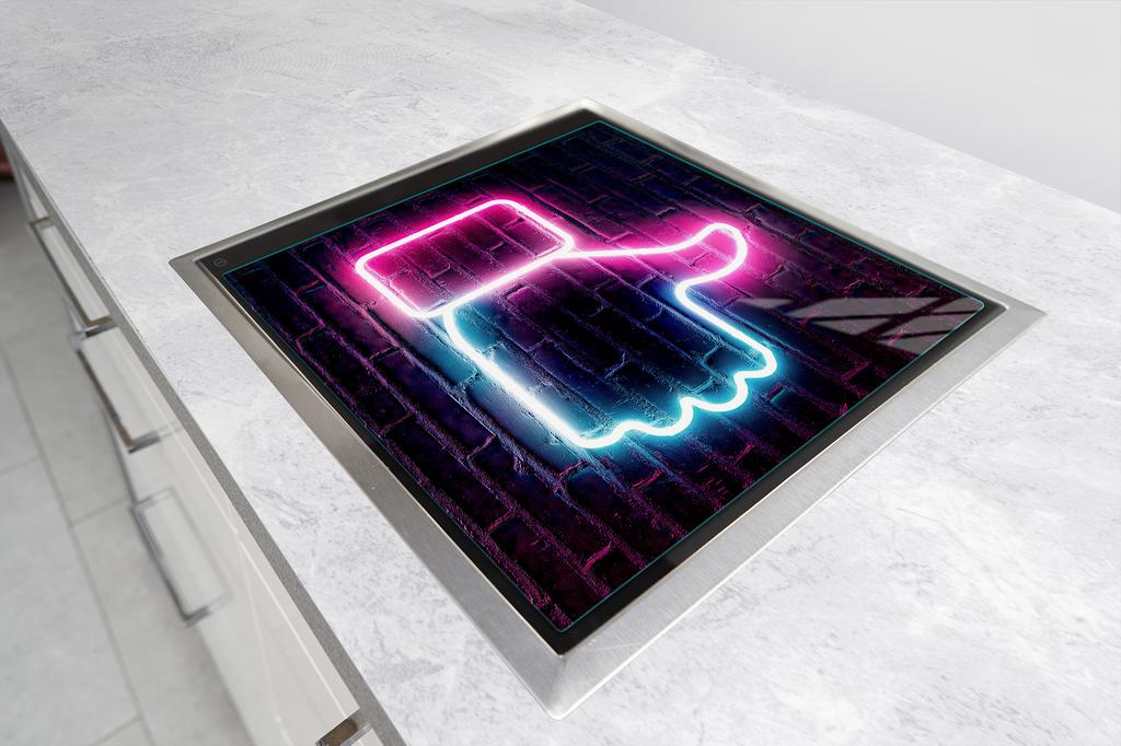 Glass stove top protector 50x52 Pop Art
