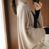 Women's Knitted Poncho Shawl Autumn Winter Knitted Cardigan Soft Warm Knitted Wool Poncho