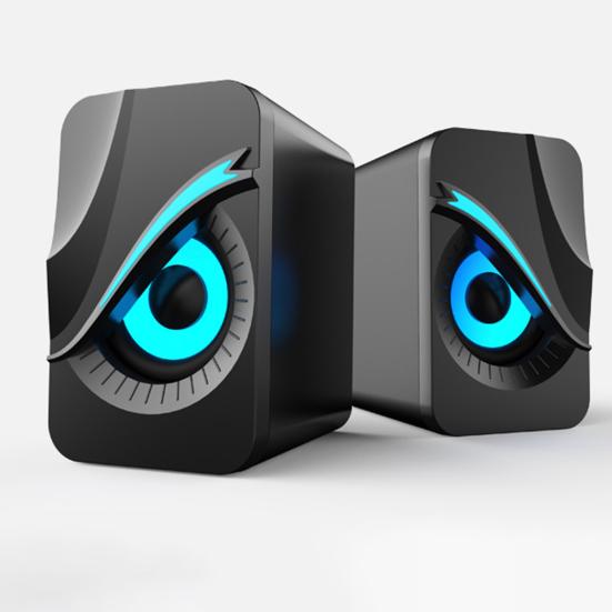 1 пара USB проводных динамиков портативный мини крутой RGB динамик громкоговоритель сабвуфер ПК компьютер ноутбук динамик