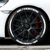 White MILFHUNTERS Tire Letter Stickers Universal Rubber Tire Decals Funny Wheel Sidewall Letters Car Styling Accessories