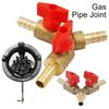 Brass Y 3 Way Shut Off Ball Valve with 8mm 10mm Hose Barb Connector for Water Air Control System Leakproof Design