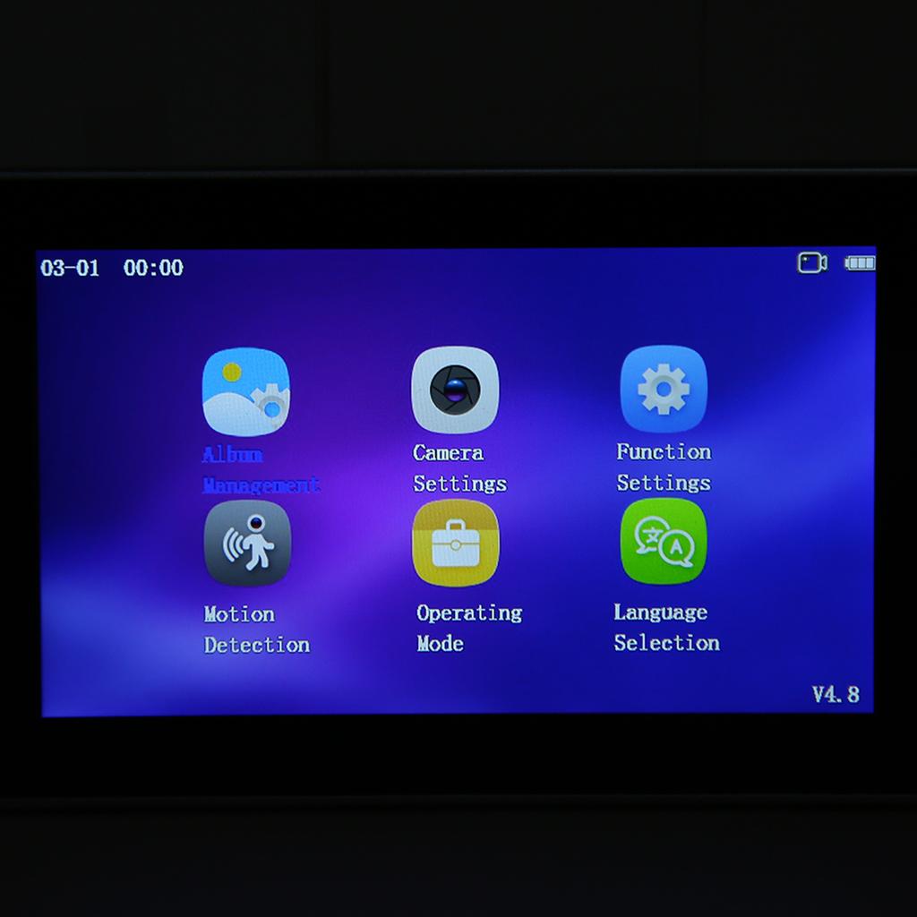 4.5in Smart Digital Door Viewer 160 Degree 1080P 2MP Camera Door Bell With IR Night Vision for Home