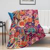 1PC Bohemia Style Pattern Throw Thin Blanket Pop Arts Gifts for Couch Bed Car Home for Flowers and Spots Lovers All Season Use