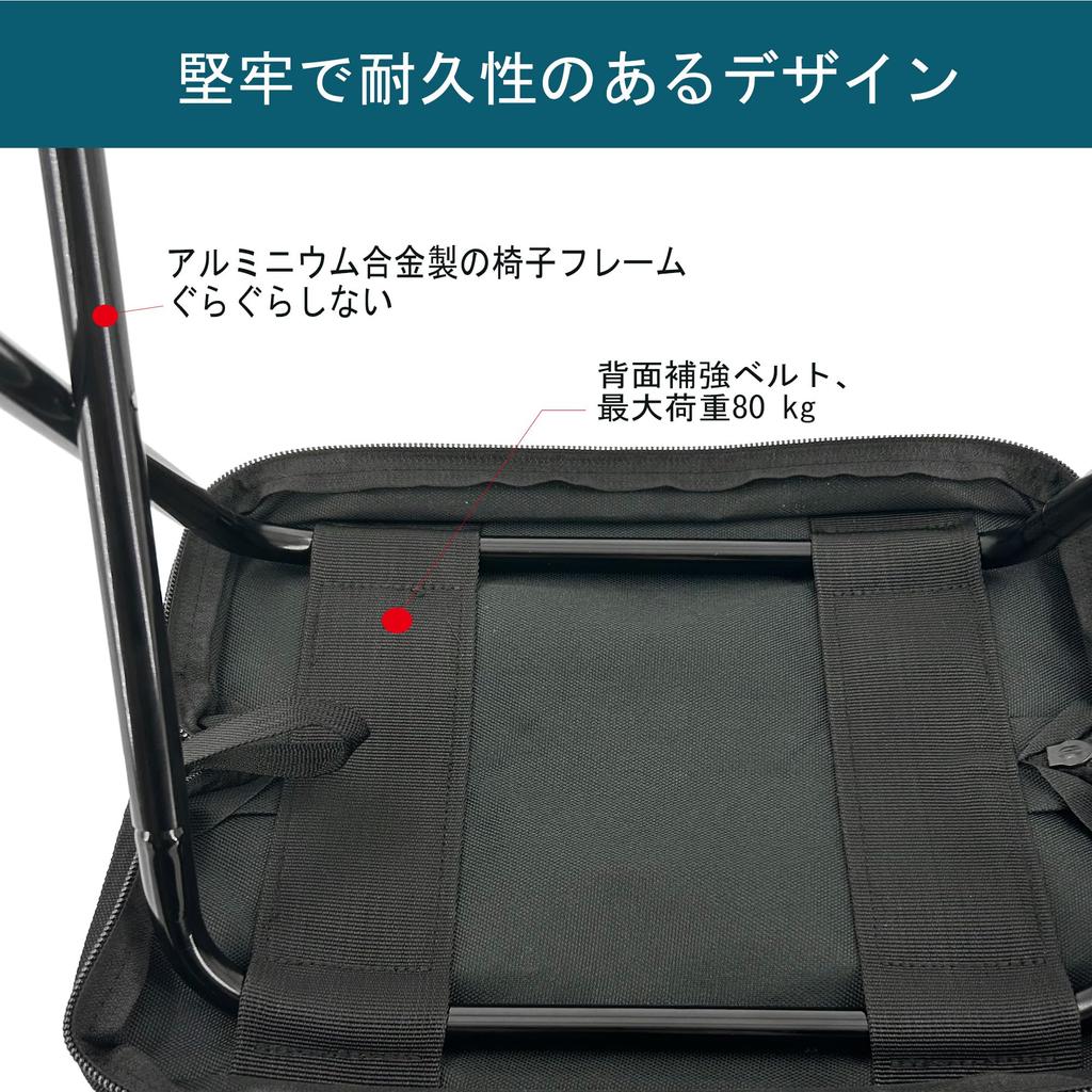 Складной стул Senston Ultralight с интегрированным местом для хранения вещей из алюминиевого сплава, портативный и удобный, 320 г, компактный, складной,