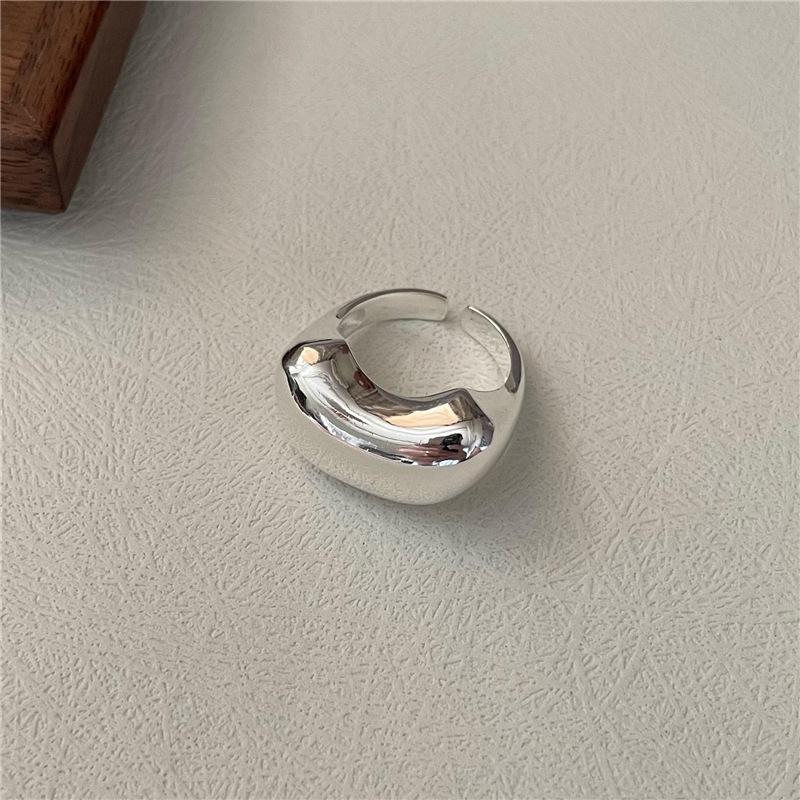Ada Jewelry Регулируемые кольца Стерлинговое серебро S925 Женское модное прочное кольцо-обруч Вечность