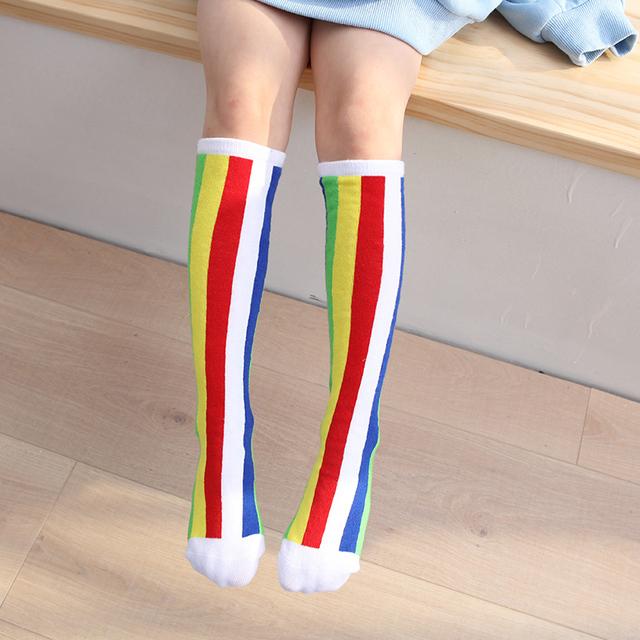 Infant Girls Warmer Ankle Lovely Cartoon Over Knee Socks for Baby Girls Unicorn Knee Long High Toddler Child Colorful Socks