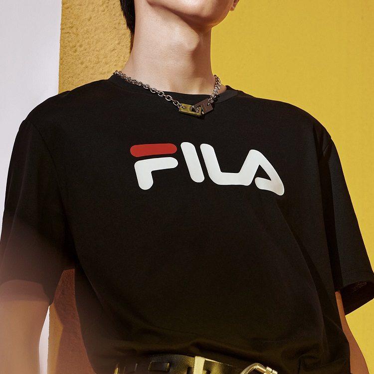 FILA Sports Life Collection T Shirt Unisex Obsidian Black F51U228199F-BK