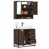 VidaXL Ensemble De Meubles De Salle De Bain 2 Pcs Chêne Marron, Armoire De Rangement, Armoire De Bain, Meuble De Toilette 3300929