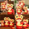 Adorable Plush Snake Doll Soft Pp Cotton Year Of The Snake Zodiac Gift For Kids