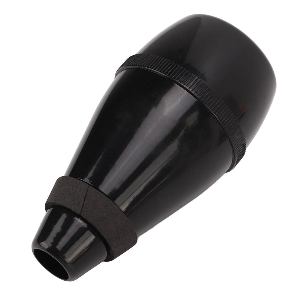 Trumpet Practice Mute Lightweight ABS Silencer Fully Enclosed for Beginners Students ND24 Black